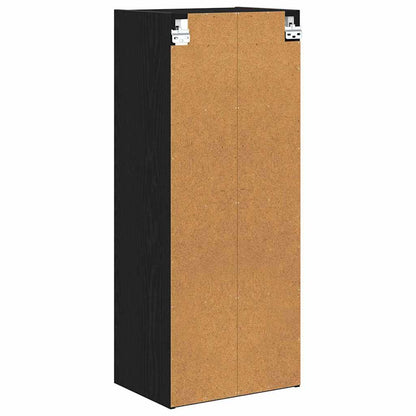 vidaXL Hanging Cabinet Black Oak 40 x 29.5 x 100 cm Engineered Wood
