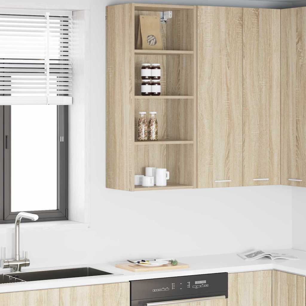 vidaXL Hanging Cabinet Sonoma Oak 40 x 29.5 x 100 cm Engineered Wood