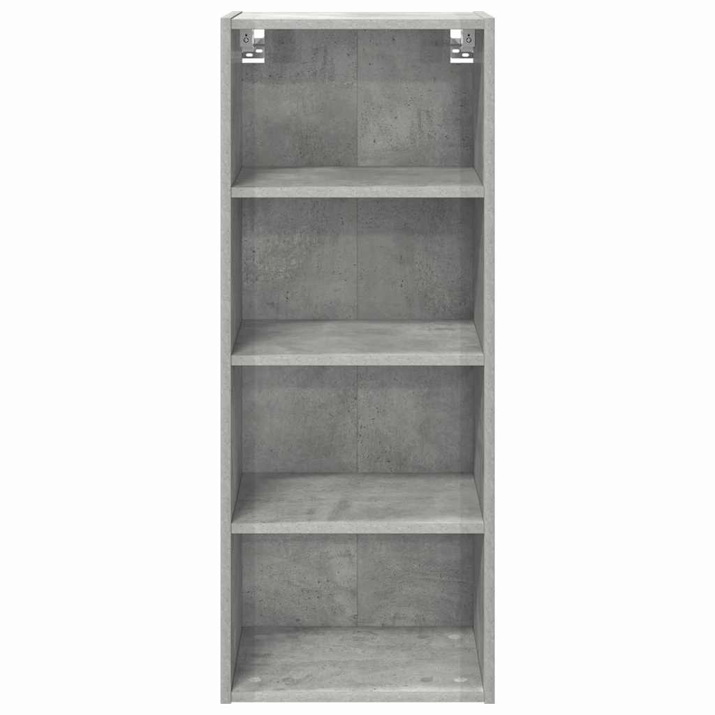 vidaXL Hanging Cabinet with Storage Concrete Grey 40 x 29.5 x 100 cm
