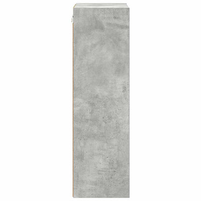 vidaXL Hanging Cabinet with Storage Concrete Grey 40 x 29.5 x 100 cm