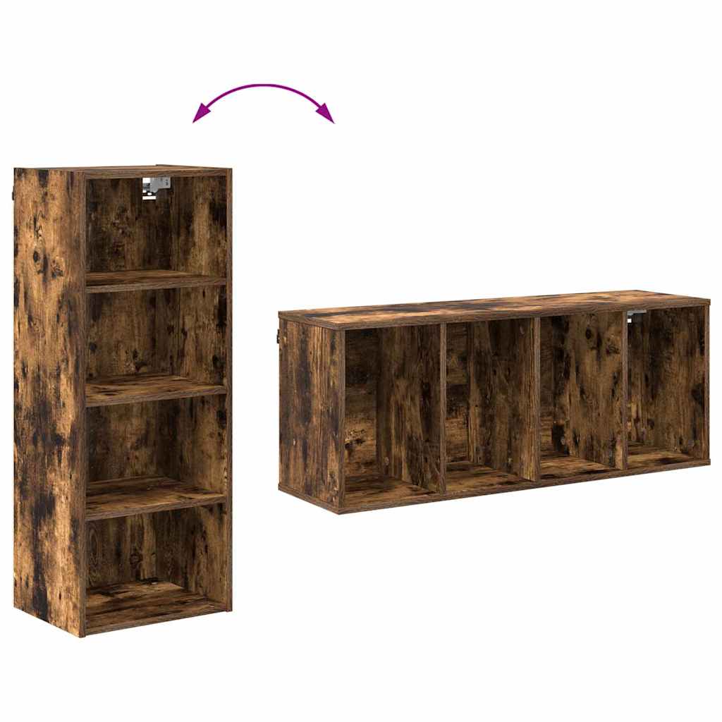 vidaXL Hanging Cabinet Smoked Oak 40 x 29.5 x 100 cm Engineered Wood