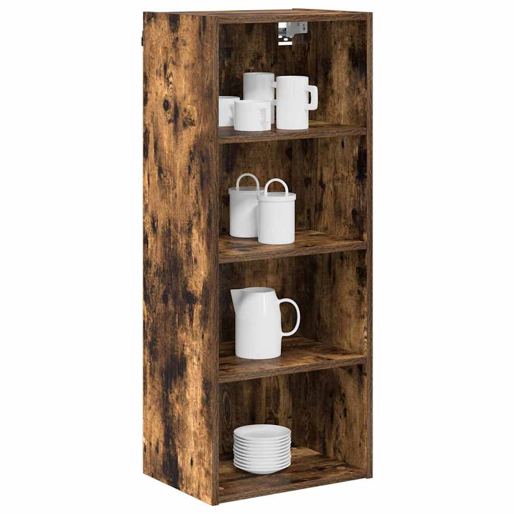 vidaXL Hanging Cabinet Smoked Oak 40 x 29.5 x 100 cm Engineered Wood