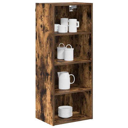 vidaXL Hanging Cabinet Smoked Oak 40 x 29.5 x 100 cm Engineered Wood