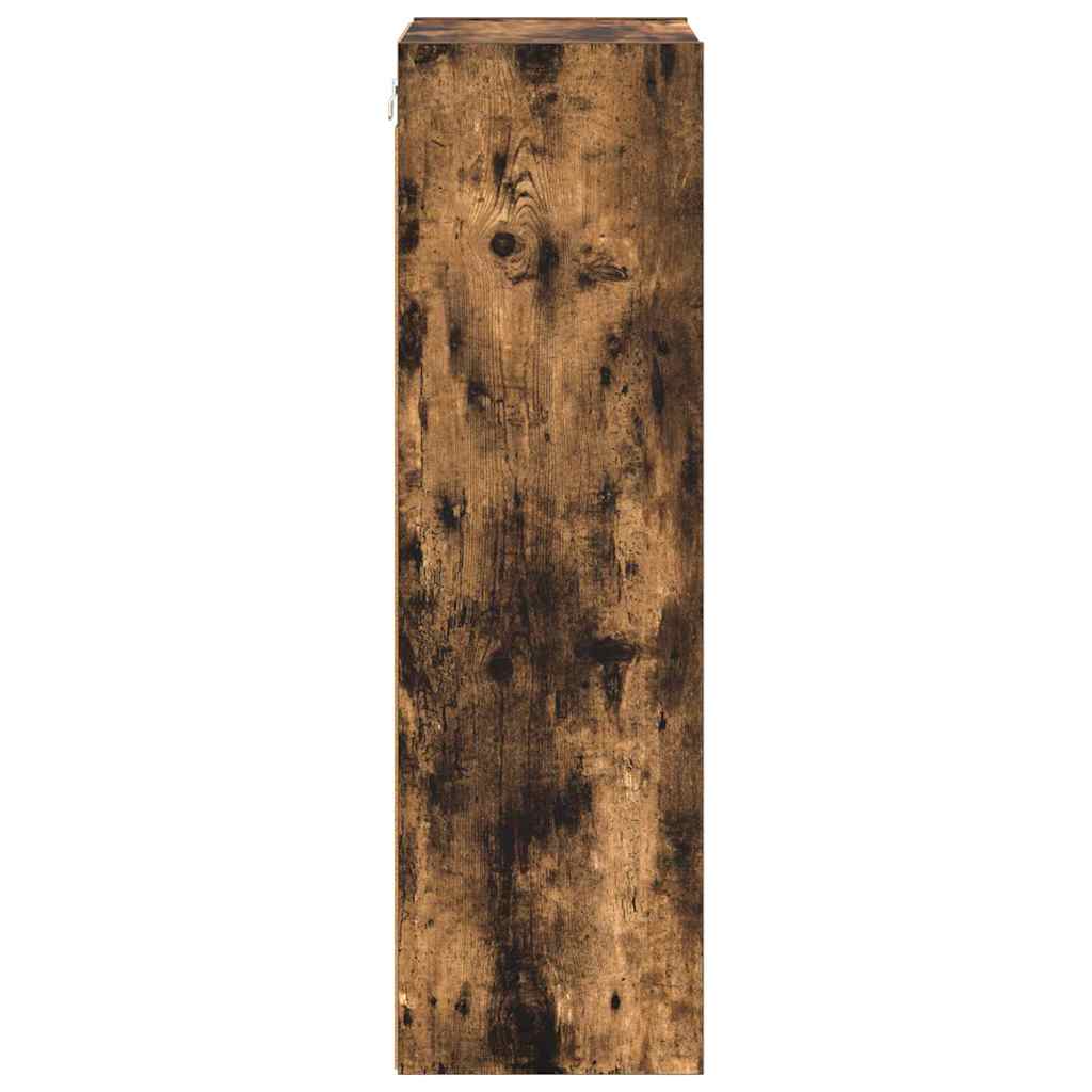 vidaXL Hanging Cabinet Smoked Oak 40 x 29.5 x 100 cm Engineered Wood