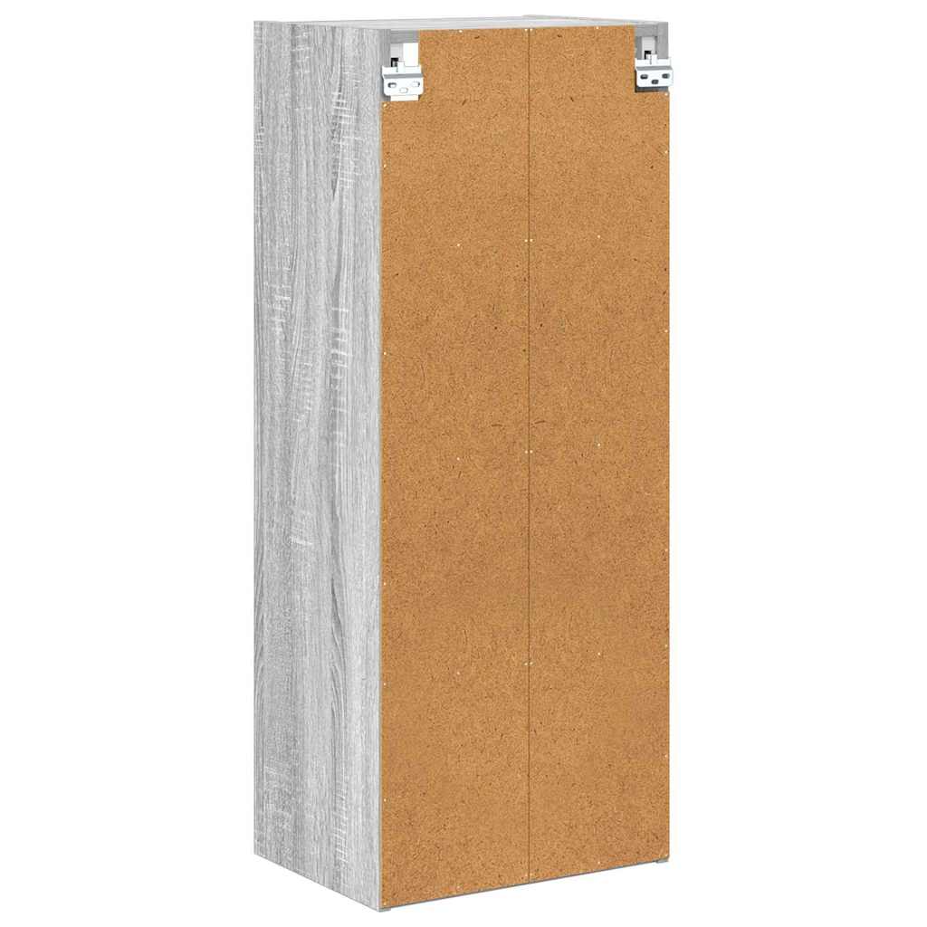 vidaXL Hanging Cabinet Grey Sonoma 40 x 29.5 x 100 cm Engineered Wood