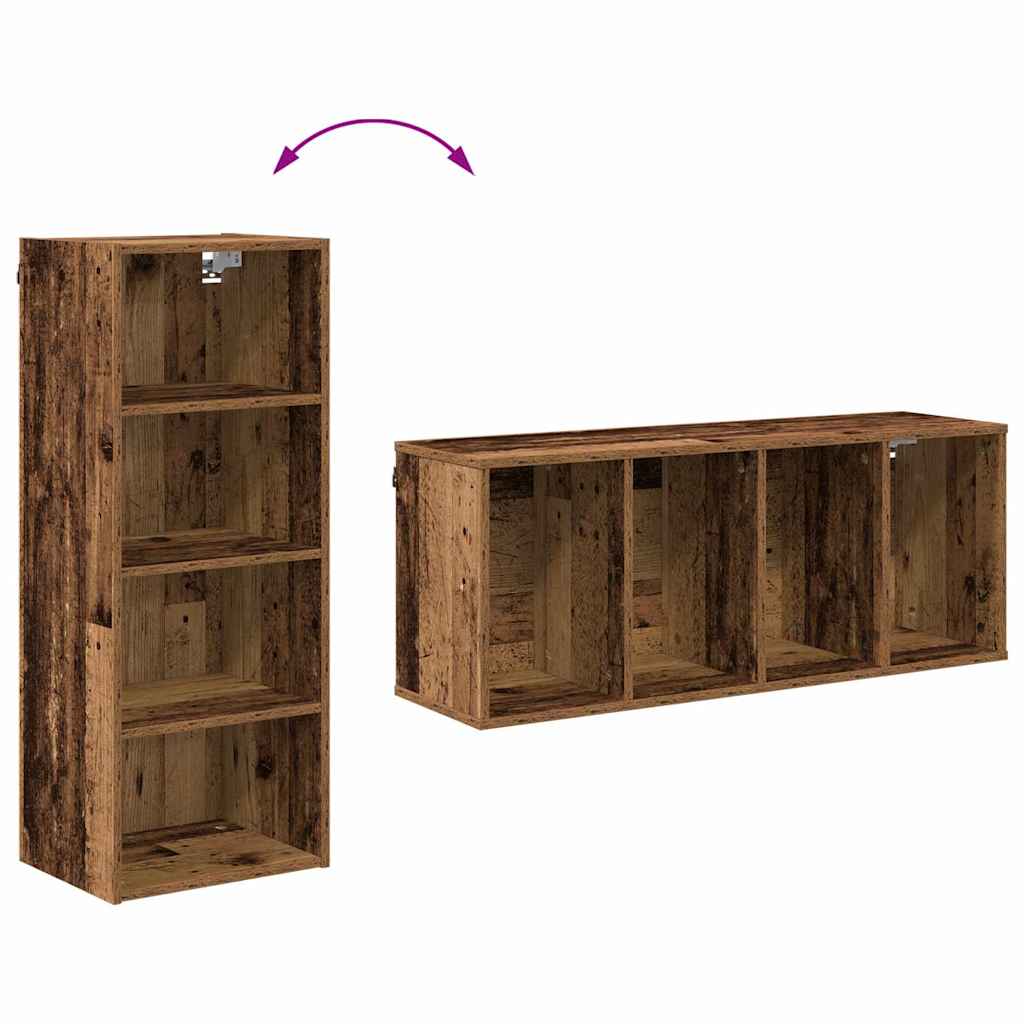 vidaXL Hanging Cabinet Old Wood 40 x 29.5 x 100 cm Engineered Wood