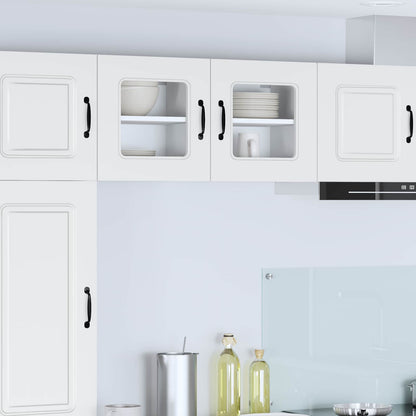 vidaXL Dishwasher Panel Kalmar White 40 x 31 x 40 cm Engineered Wood