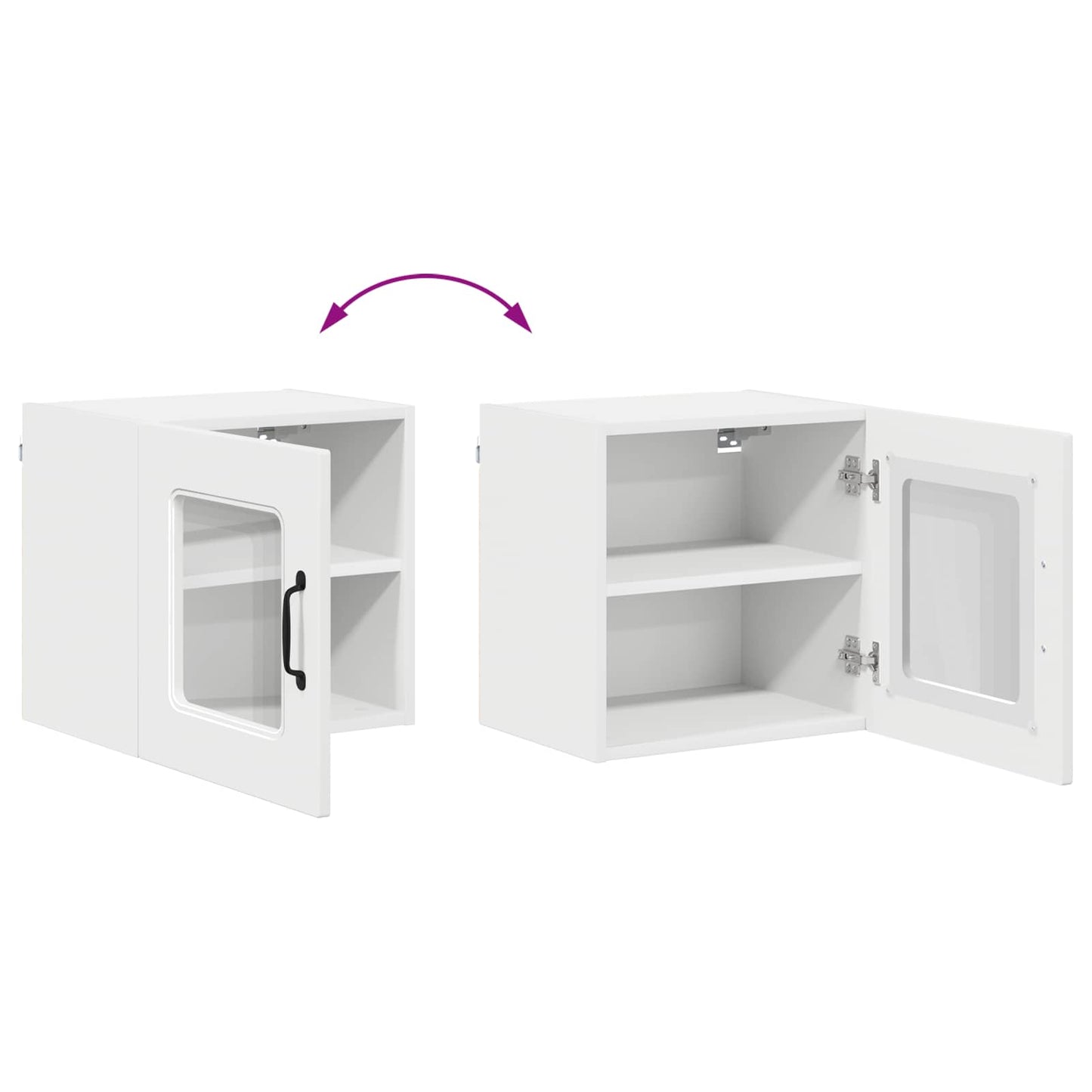 vidaXL Dishwasher Panel Kalmar White 40 x 31 x 40 cm Engineered Wood