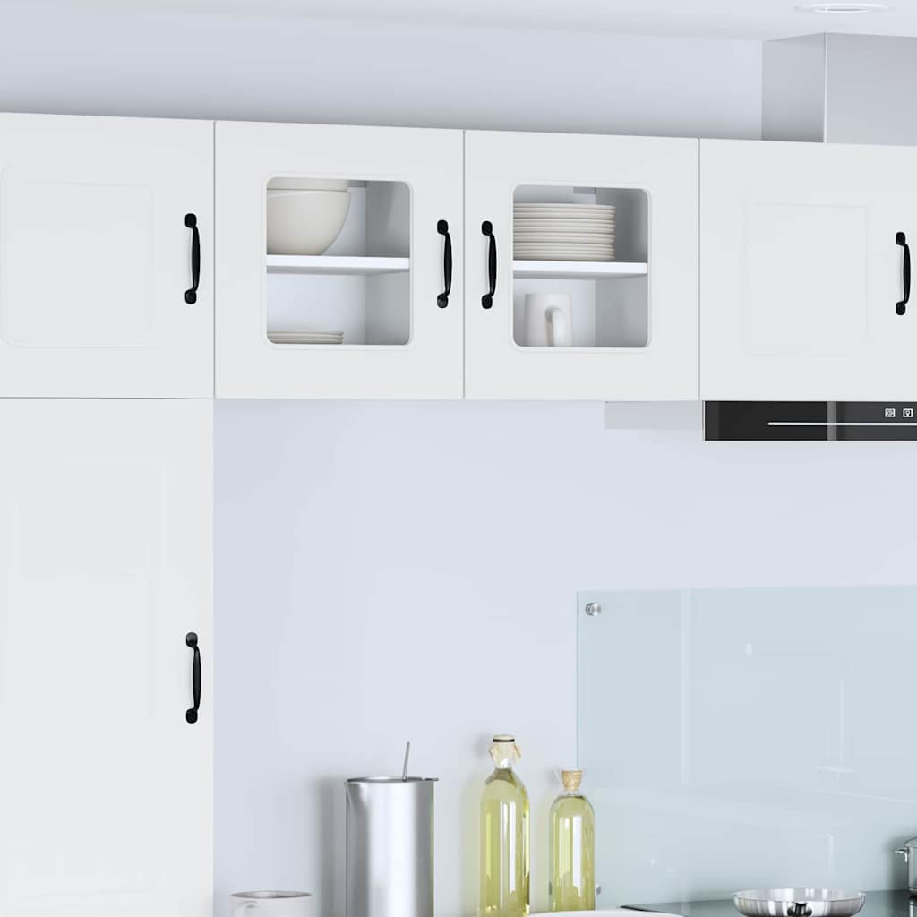 vidaXL Dishwasher Panel Kalmar 2 pcs White 40 x 31 x 40 cm
