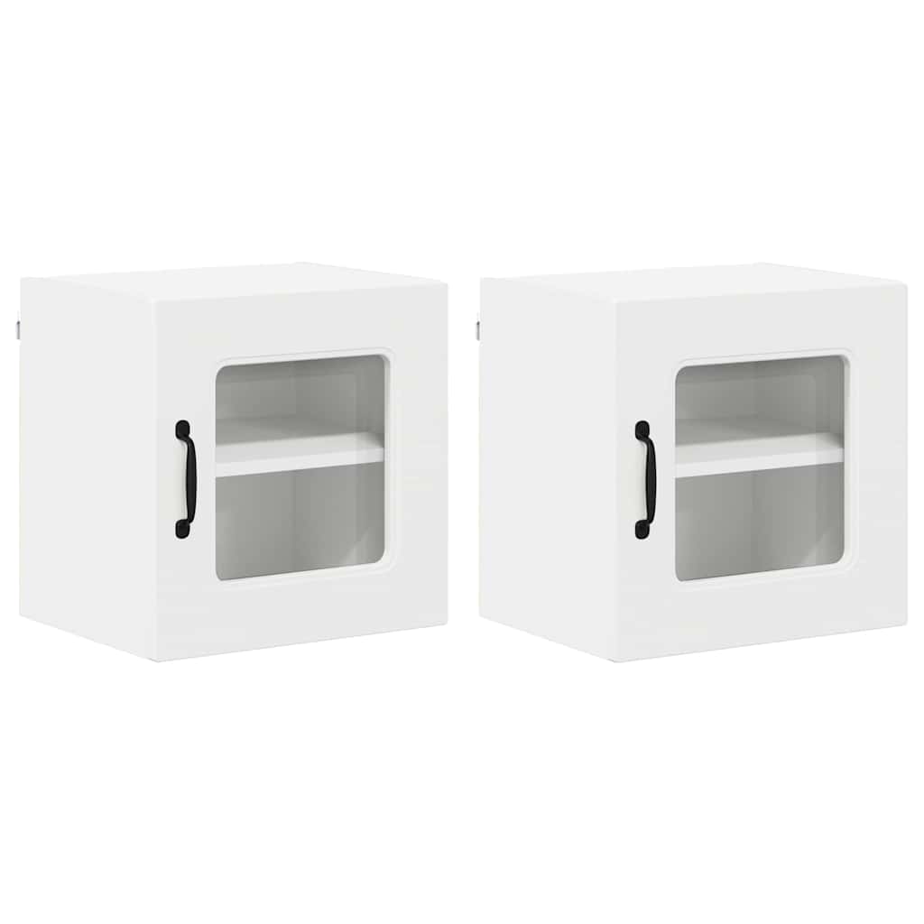 vidaXL Dishwasher Panel Kalmar 2 pcs White 40 x 31 x 40 cm