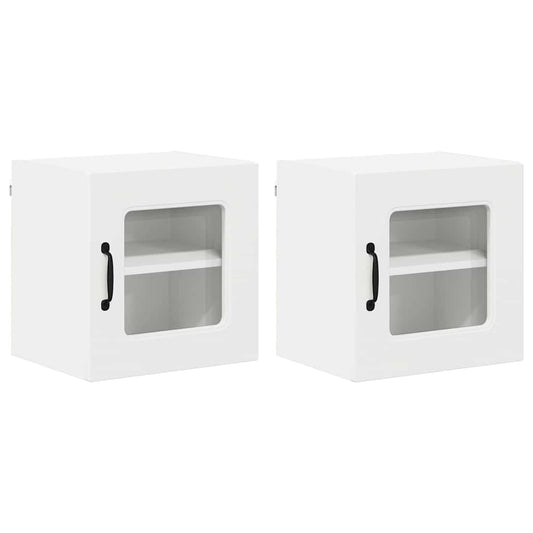 vidaXL Dishwasher Panel Kalmar 2 pcs White 40 x 31 x 40 cm