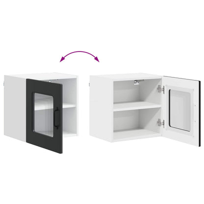 vidaXL Dishwasher Panel Kalmar Black 40 x 31 x 40 cm Engineered Wood