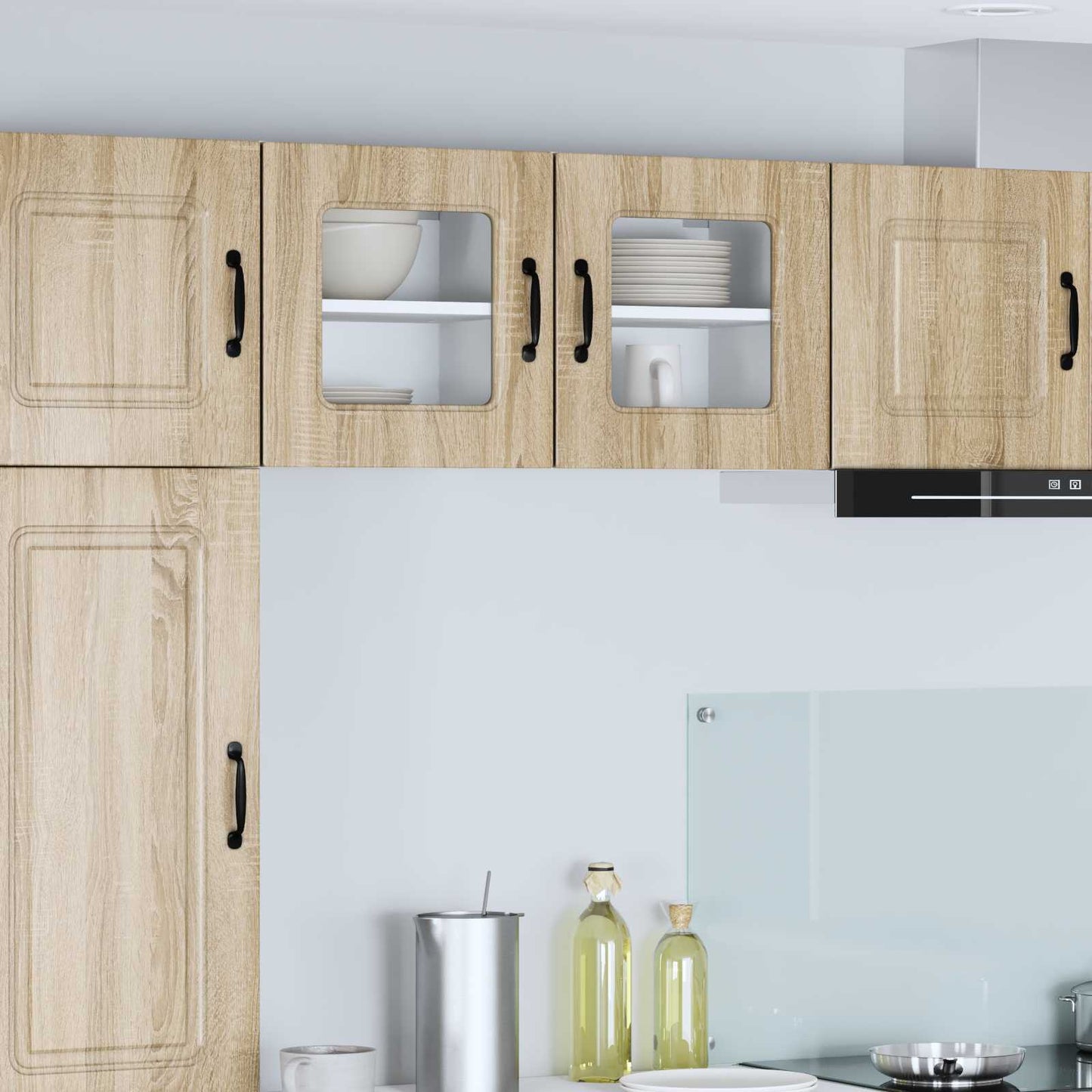 vidaXL Dishwasher Panel Kalmar 2 pcs Sonoma Oak 40 x 31 x 40 cm