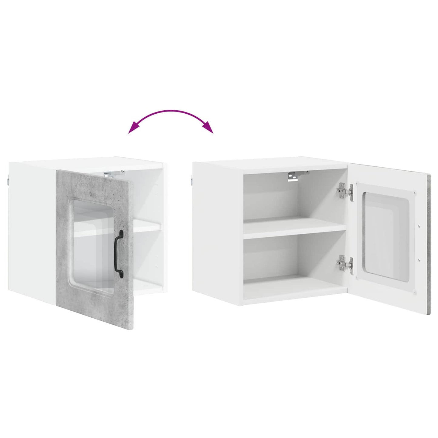 vidaXL Dishwasher Panel Kalmar Concrete Grey 40 x 31 x 40 cm