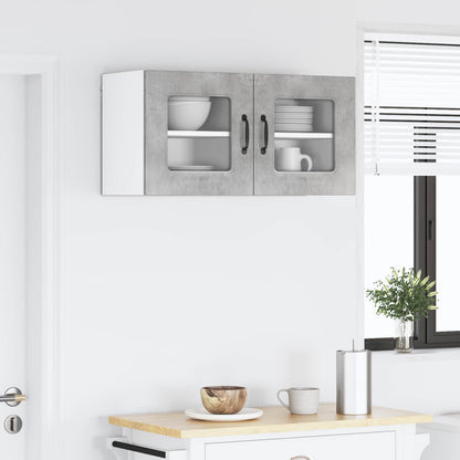vidaXL Dishwasher Panel Kalmar 2 pcs Concrete Grey 40 x 31 x 40 cm