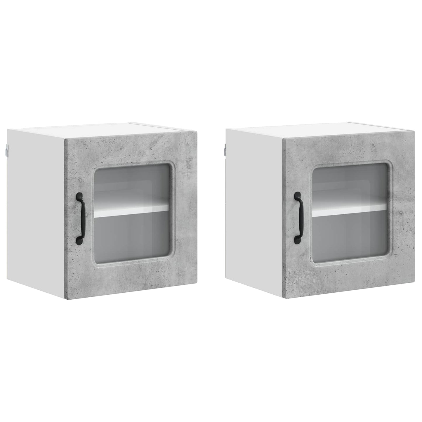 vidaXL Dishwasher Panel Kalmar 2 pcs Concrete Grey 40 x 31 x 40 cm