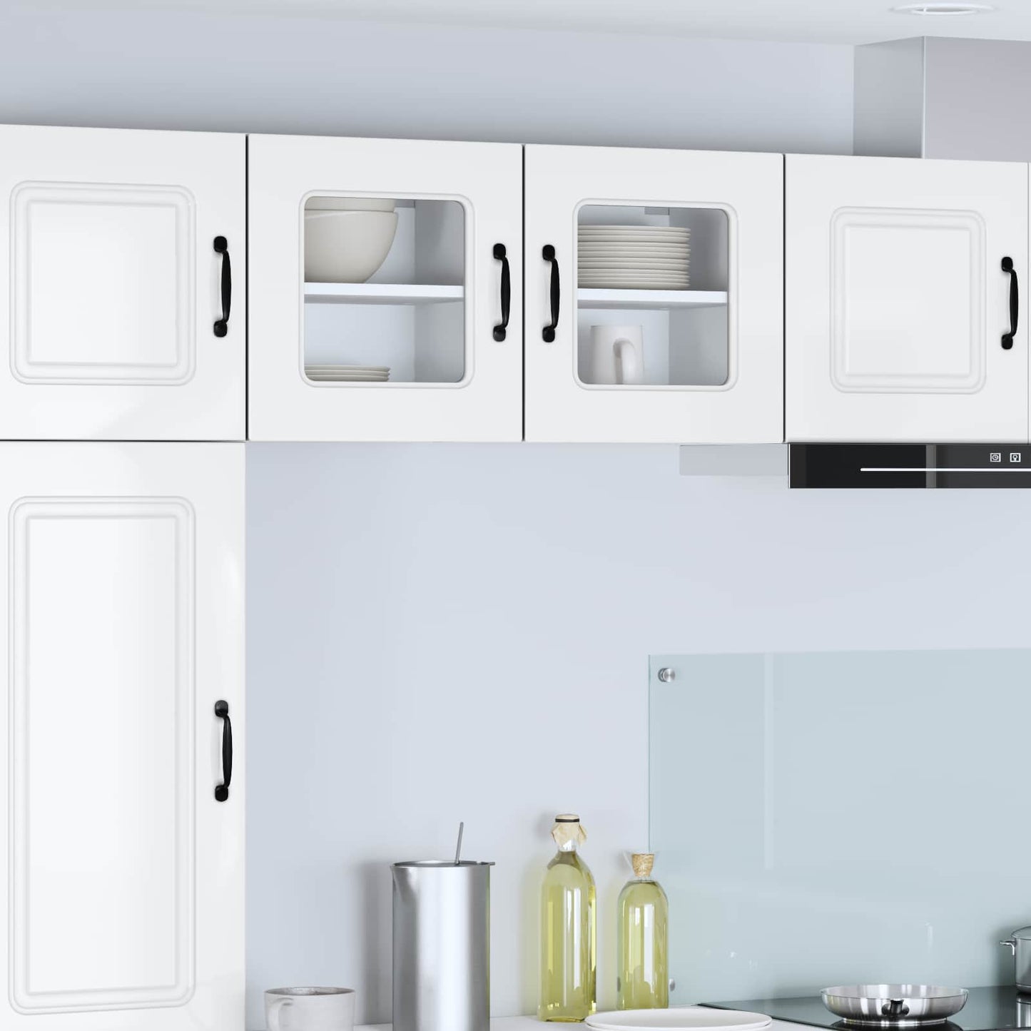 vidaXL Dishwasher Panel Kalmar High Gloss White 40 x 31 x 40 cm