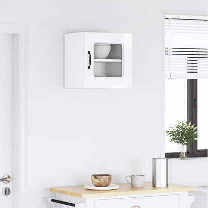 vidaXL Dishwasher Panel Kalmar High Gloss White 40 x 31 x 40 cm