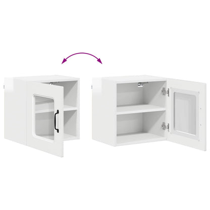 vidaXL Dishwasher Panel Kalmar High Gloss White 40 x 31 x 40 cm