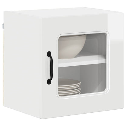 vidaXL Dishwasher Panel Kalmar High Gloss White 40 x 31 x 40 cm
