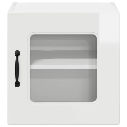 vidaXL Dishwasher Panel Kalmar 2 pcs High Gloss White 40 x 31 x 40 cm