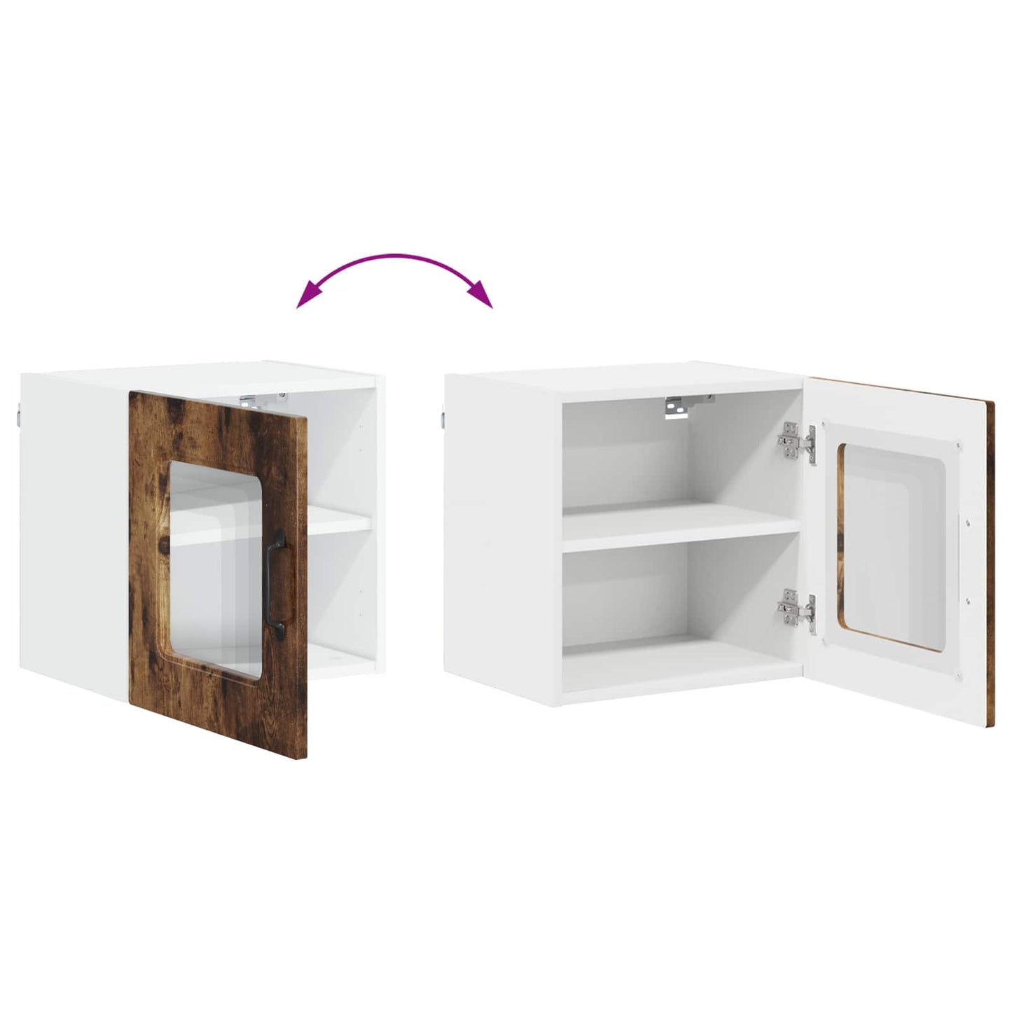 vidaXL Dishwasher Panel Kalmar Smoked Oak 40 x 31 x 40 cm