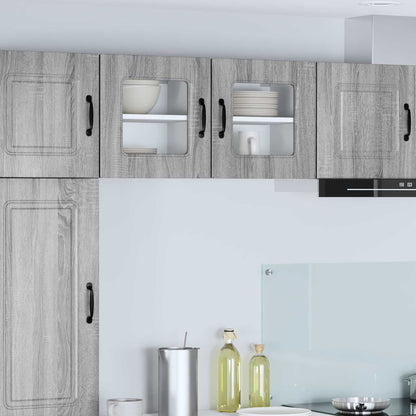 vidaXL Dishwasher Panel Kalmar 2 pcs Grey Sonoma 40 x 31 x 40 cm