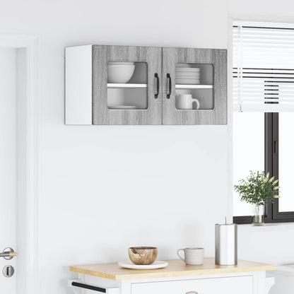 vidaXL Dishwasher Panel Kalmar 2 pcs Grey Sonoma 40 x 31 x 40 cm