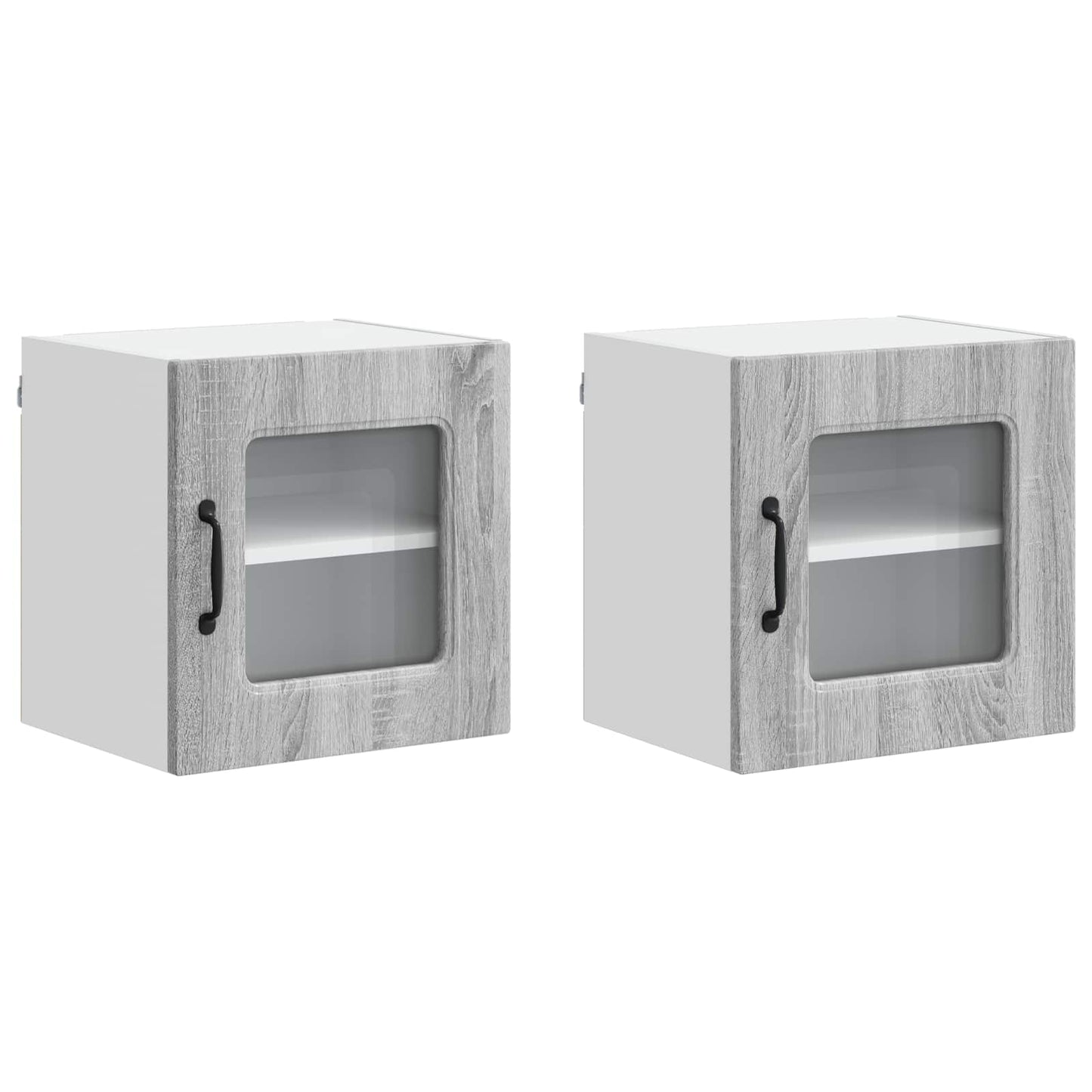 vidaXL Dishwasher Panel Kalmar 2 pcs Grey Sonoma 40 x 31 x 40 cm