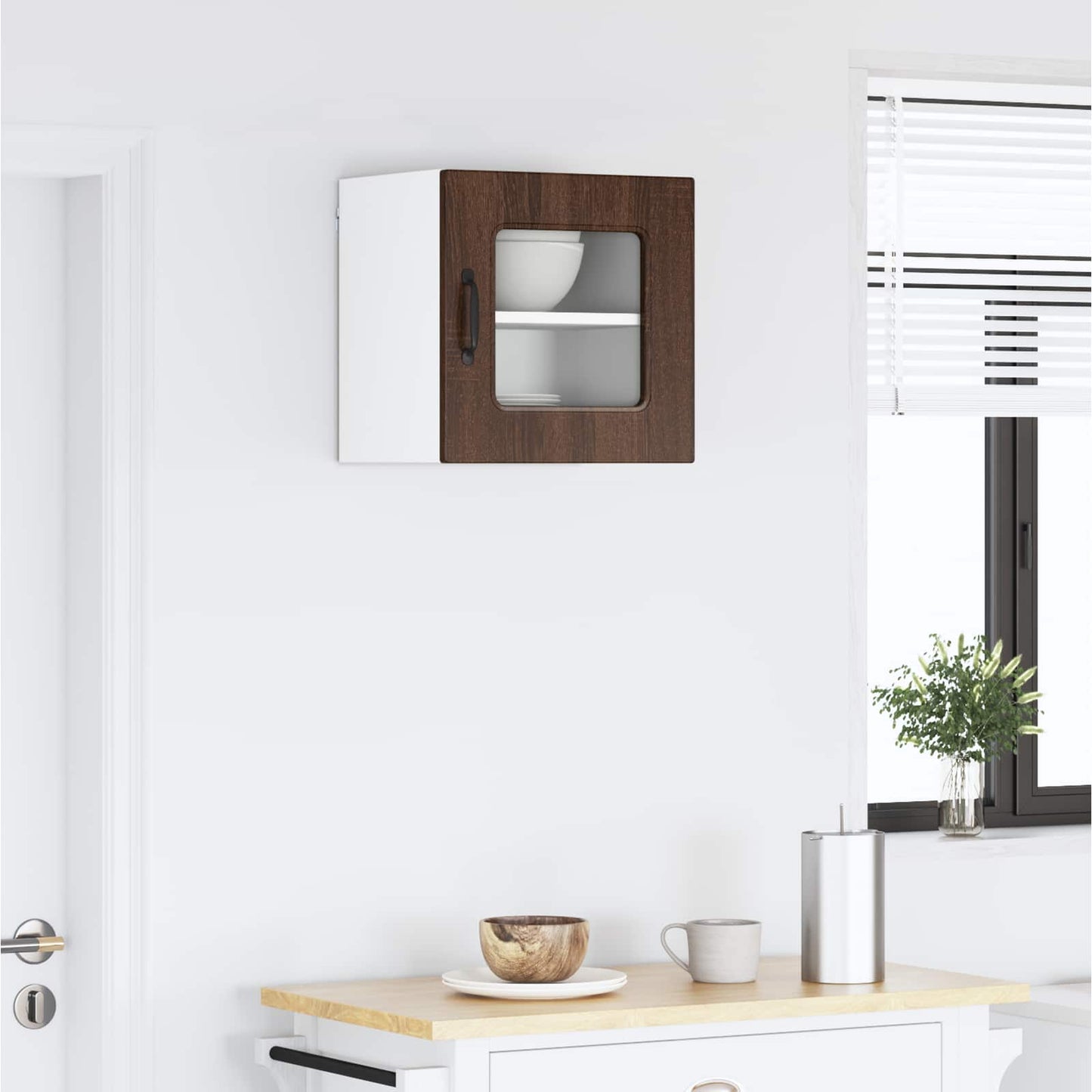 vidaXL Dishwasher Panel Kalmar Brown Oak 40 x 31 x 40 cm