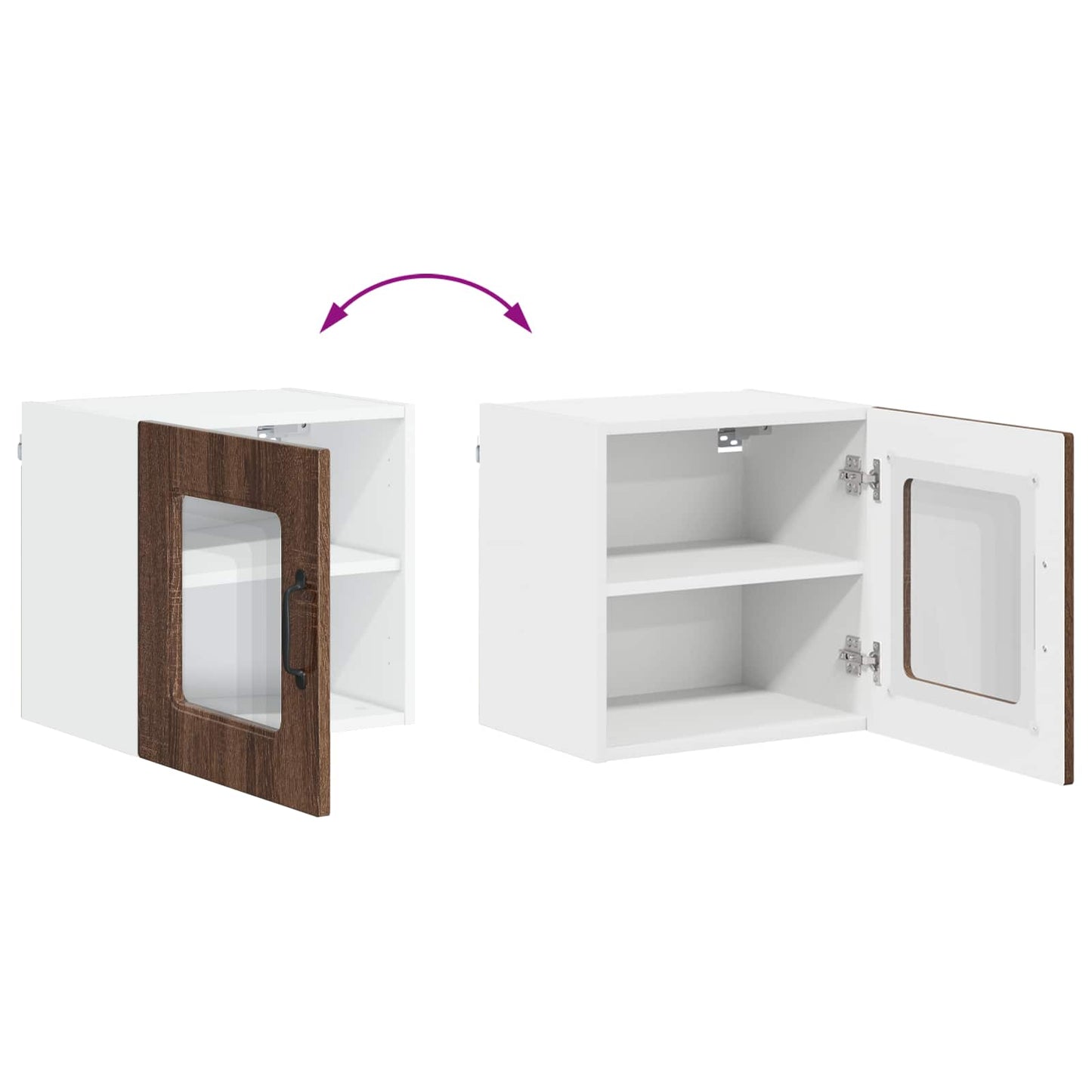 vidaXL Dishwasher Panel Kalmar Brown Oak 40 x 31 x 40 cm