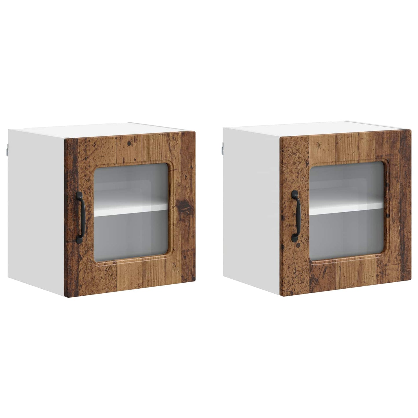 vidaXL Dishwasher Panel Kalmar 2 pcs Old Wood 40 x 31 x 40 cm