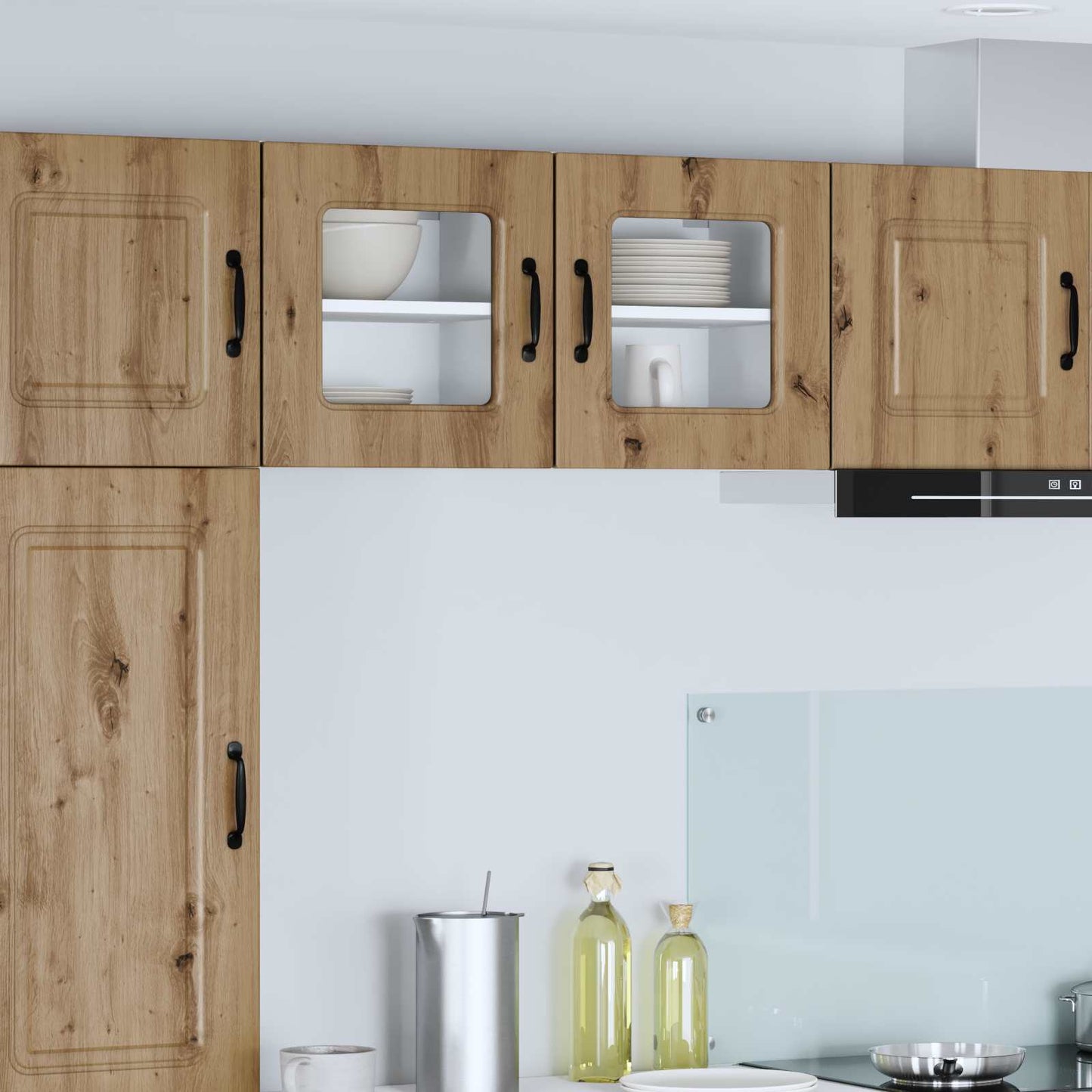 vidaXL Dishwasher Panel Kalmar 2 pcs Artisan Oak Engineered Wood