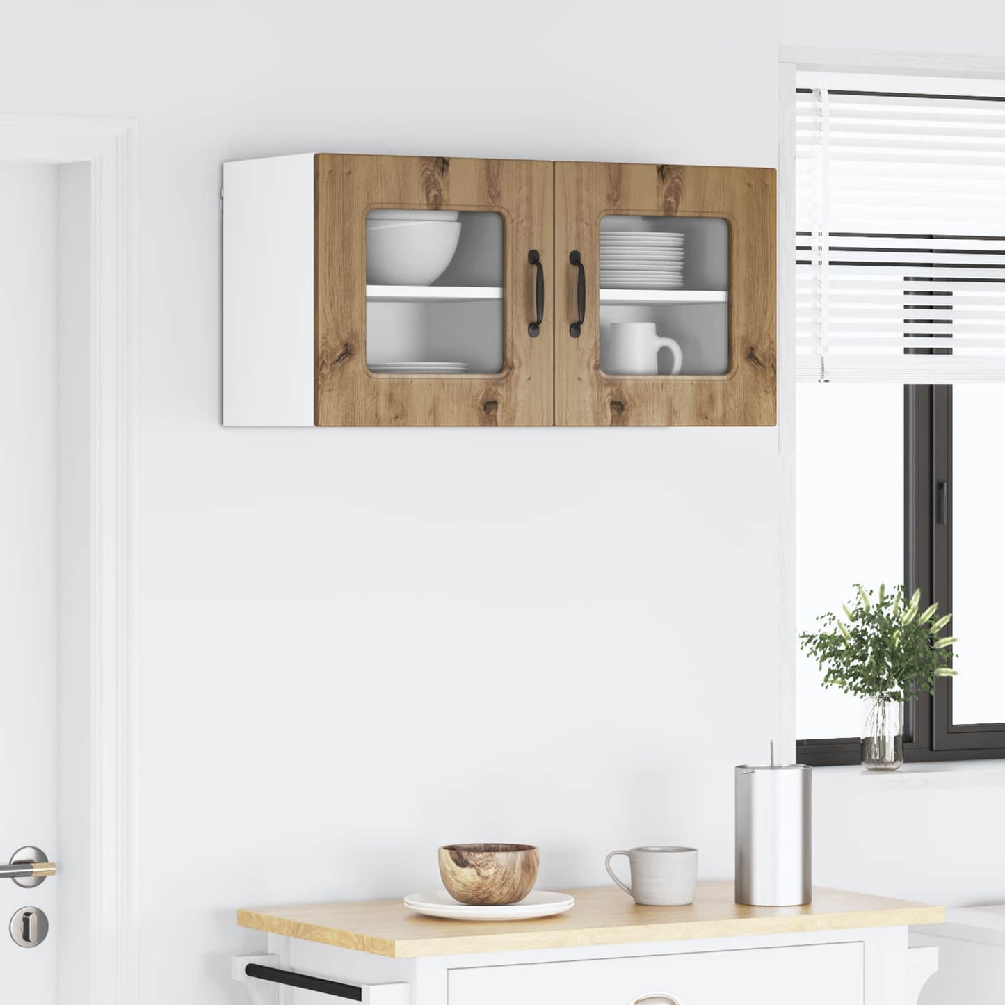 vidaXL Dishwasher Panel Kalmar 2 pcs Artisan Oak Engineered Wood