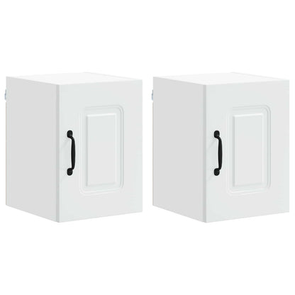 vidaXL Dishwasher Panel Kalmar 2 pcs White 30 x 31 x 40 cm