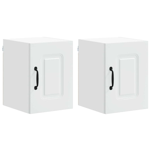 vidaXL Dishwasher Panel Kalmar 2 pcs White 30 x 31 x 40 cm