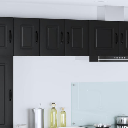 vidaXL Dishwasher Panel Kalmar Black 30 x 31 x 40 cm Engineered Wood