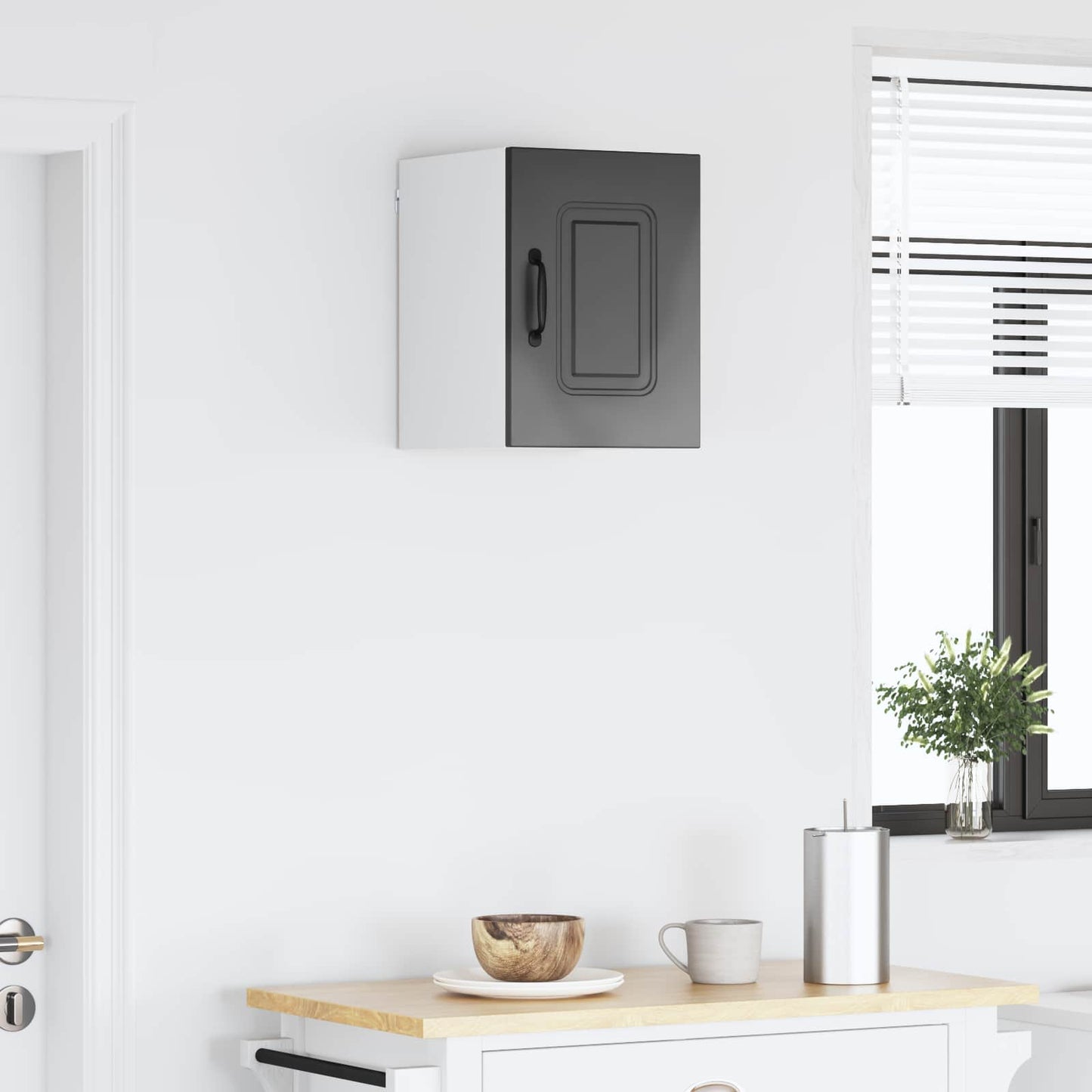 vidaXL Dishwasher Panel Kalmar Black 30 x 31 x 40 cm Engineered Wood