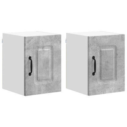 vidaXL Dishwasher Panel Kalmar 2 pcs Concrete Grey 30 x 31 x 40 cm