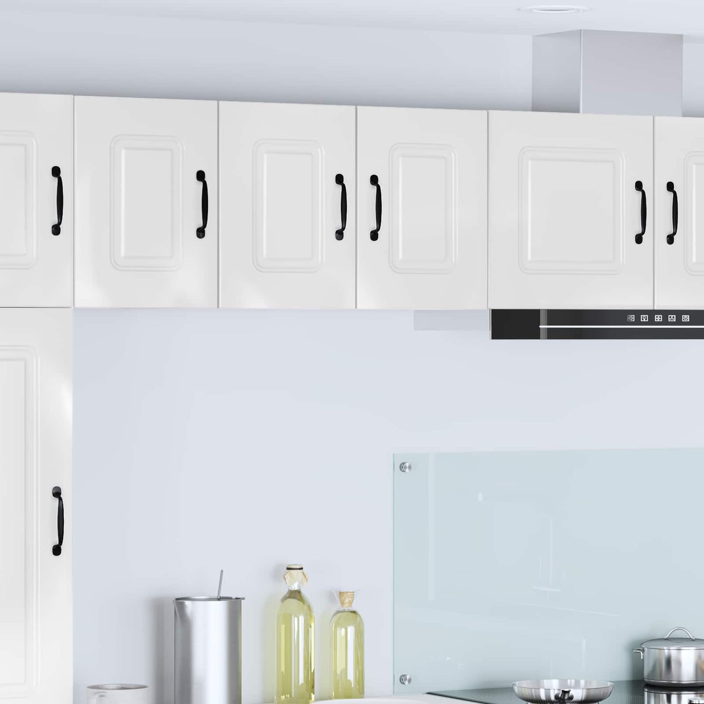 vidaXL Dishwasher Panel Kalmar 2 pcs High Gloss White 30 x 31 x 40 cm