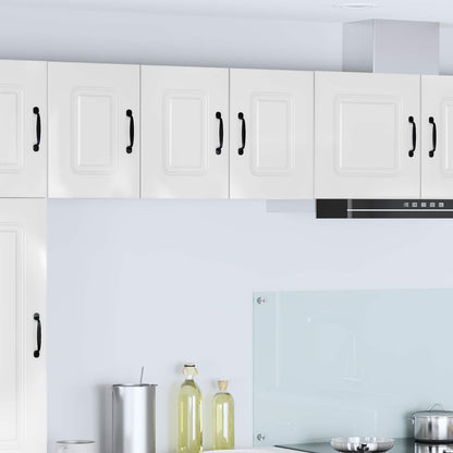 vidaXL Dishwasher Panel Kalmar 2 pcs High Gloss White 30 x 31 x 40 cm