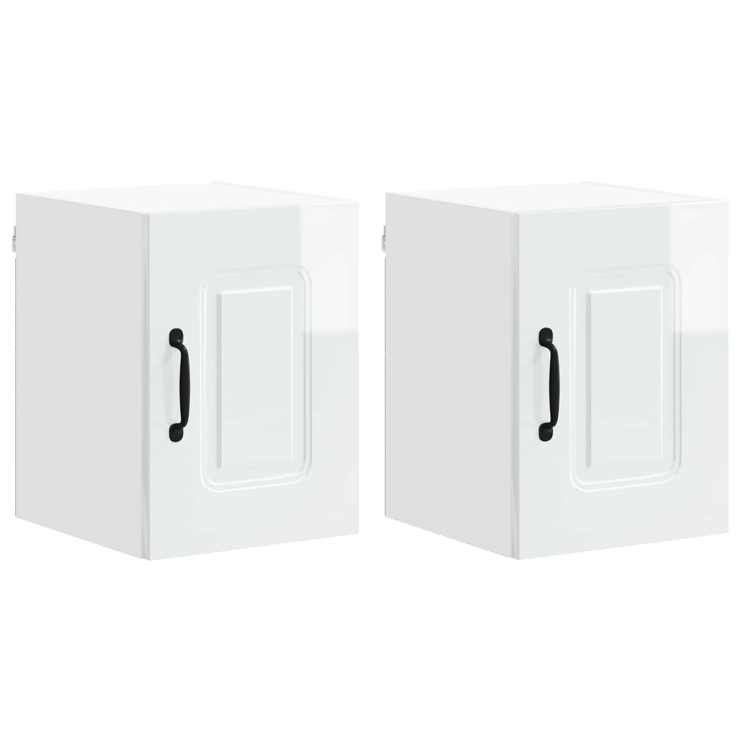 vidaXL Dishwasher Panel Kalmar 2 pcs High Gloss White 30 x 31 x 40 cm