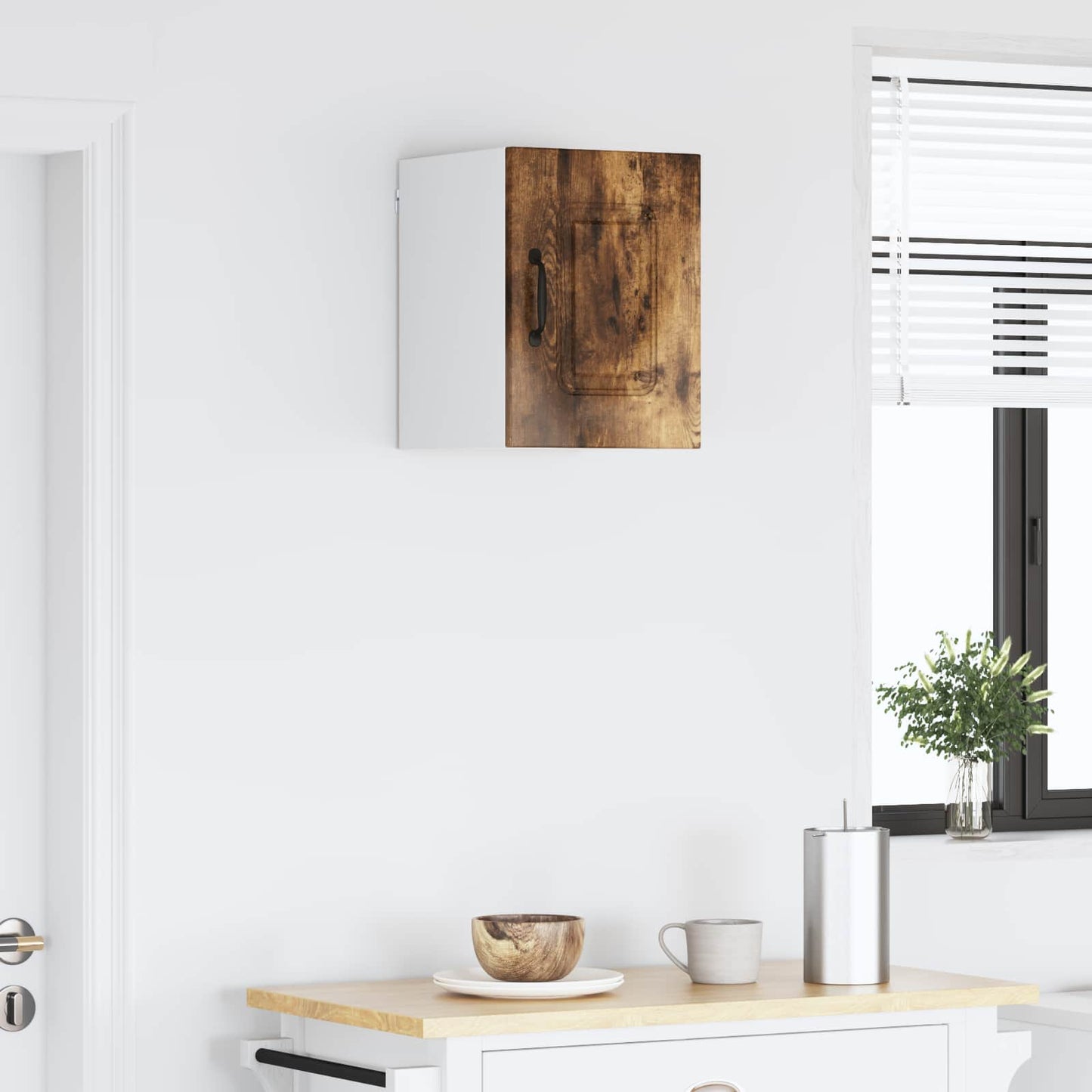 vidaXL Dishwasher Panel Kalmar Smoked Oak 30 x 31 x 40 cm