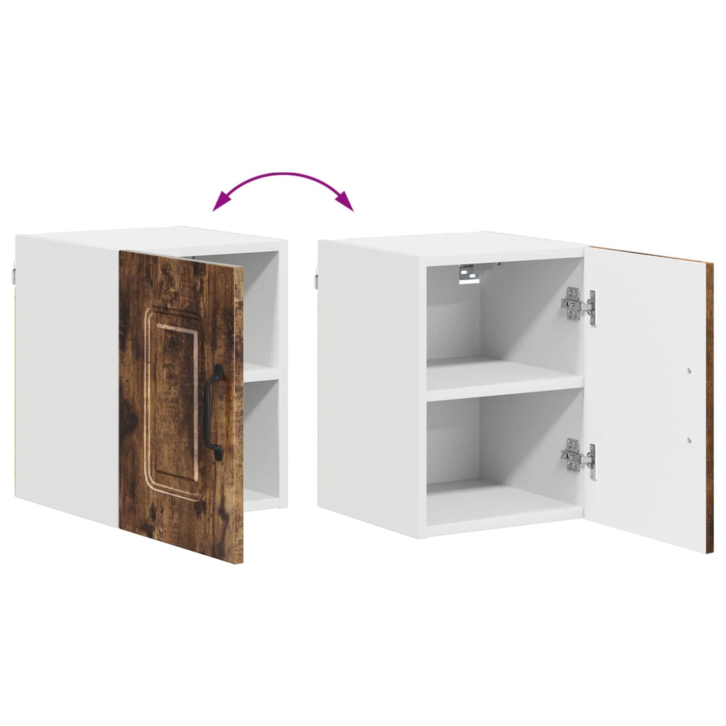 vidaXL Dishwasher Panel Kalmar Smoked Oak 30 x 31 x 40 cm