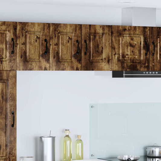 vidaXL Dishwasher Panel Kalmar 2 pcs Smoked Oak Engineered Wood