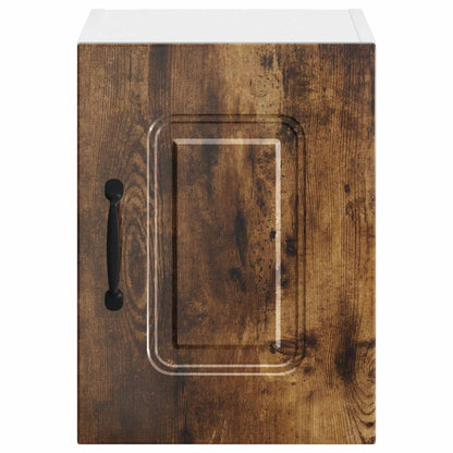 vidaXL Dishwasher Panel Kalmar 2 pcs Smoked Oak 30 x 31 x 40 cm