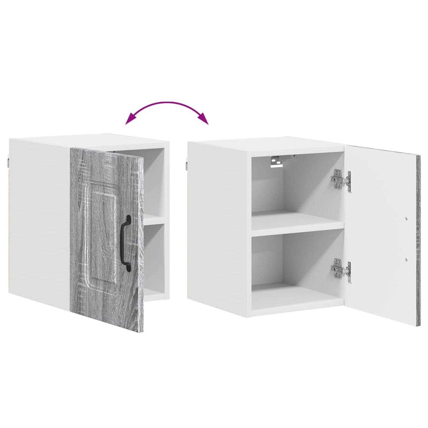 vidaXL Dishwasher Panel Kalmar Grey Sonoma 30 x 31 x 40 cm