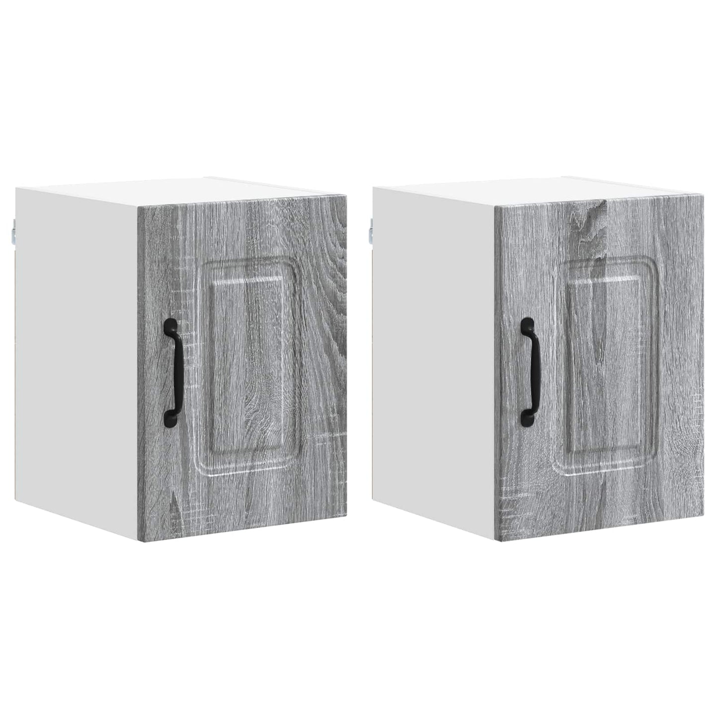 vidaXL Dishwasher Panel Kalmar 2 pcs Grey Sonoma 30 x 31 x 40 cm