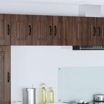 vidaXL Dishwasher Panel Kalmar 2 pcs Brown Oak 30 x 31 x 40 cm