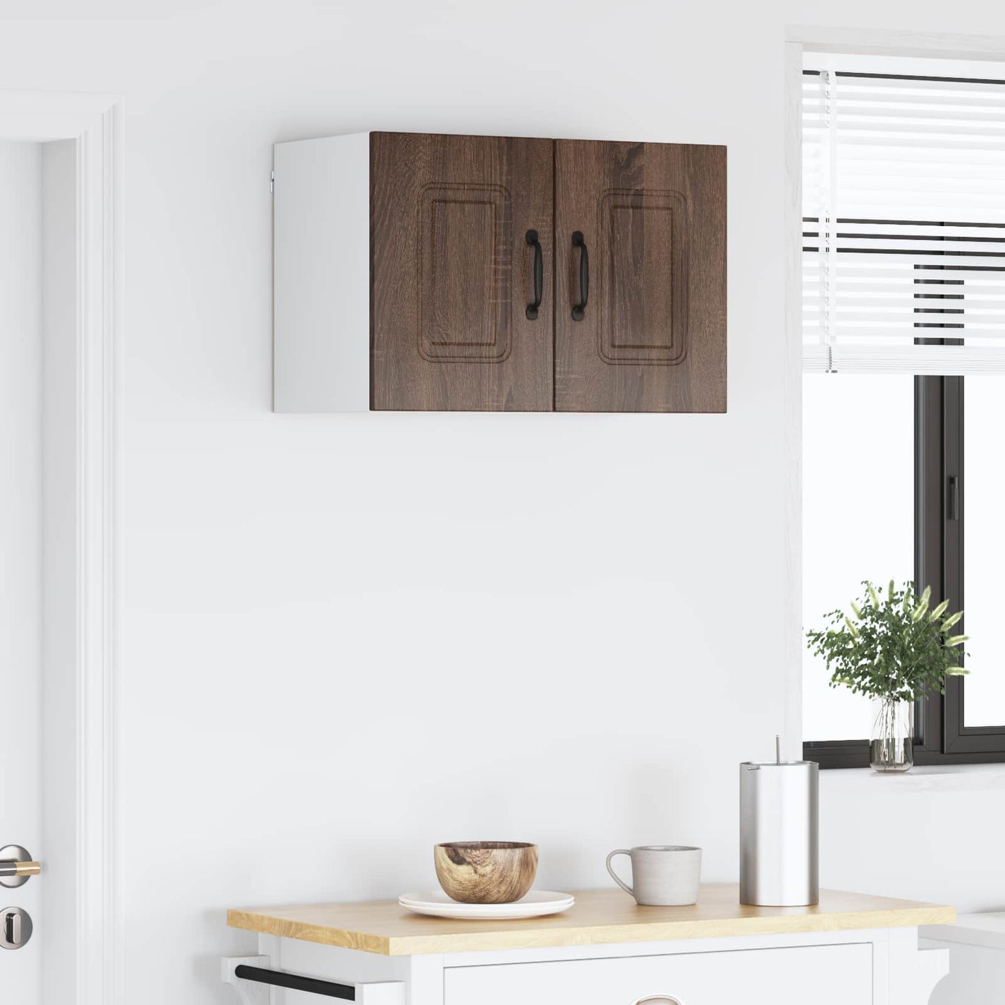 vidaXL Dishwasher Panel Kalmar 2 pcs Brown Oak 30 x 31 x 40 cm